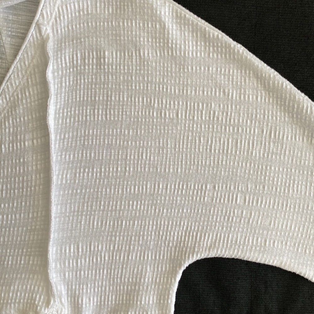 Free People White Asymmetrical Top - Picture 9 of 16